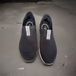 Ryka Womens Echo Knit slip On Sneaker Arch Support Black Sz 8M Re Zorb Lite